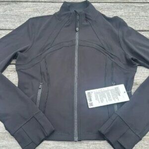 Lululemon jacket Define Cropped Jacket Nulu Black size 12 NWT